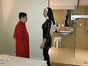 Rubber-clad MILF seduces a petite teen for intense, fetish-filled sex. Witness her insatiable desires and the teen's eager participation.