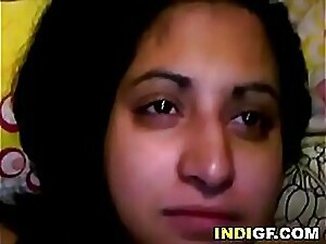 Indian teen with a craving for cocks gets her wish as she's dominated and cummed on.